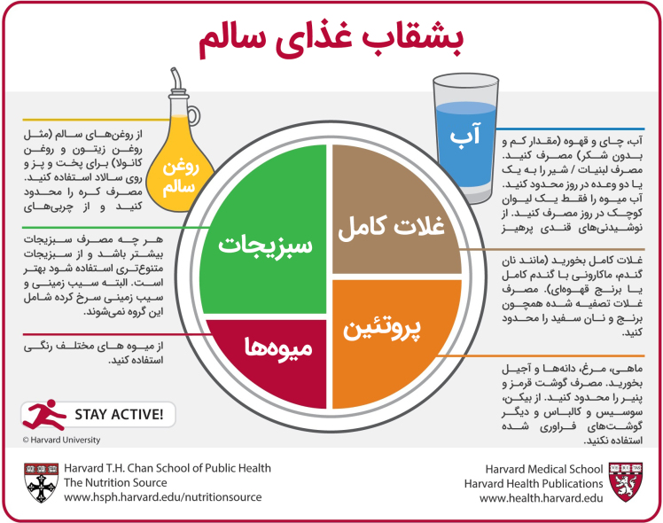 بشقاب من (MyPlate): راهنمای جامع برای تغذیه متعادل